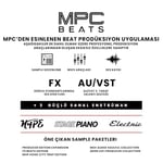 Akai Professional MPK Mini MK3 USB MIDI Klavye Controller, 25 Mini Tuş, Arkadan Aydınlatmalı 8 Bateri Pedi, 8 Düğme ve Müzik Prodüksiyon Yazılımı Dahil, Siyah