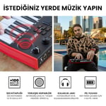 Akai Professional MPK Mini Play MK3 - MIDI Klavye Controller Dahili Hoparlör ve Dinamik 25 Tuş Yatağı, MPC Pedleri ve Yazılım Paketi Dahil