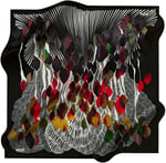 Aker Desenli Eşarp, 90x90, 5003146324, Siyah, kadın