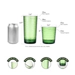 Akrilik İçme Bardakları, BPA İçermeyen Bardaklar, 8'li Set, 22oz Renkli Petek Şık Highball Bardakları