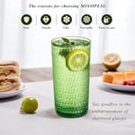 Akrilik İçme Bardakları, BPA İçermeyen Bardaklar, 8'li Set, 22oz Renkli Petek Şık Highball Bardakları