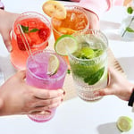 Akrilik İçme Bardakları, BPA İçermeyen Bardaklar, 8'li Set, 22oz Renkli Petek Şık Highball Bardakları