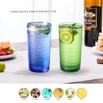 Akrilik İçme Bardakları, BPA İçermeyen Bardaklar, 8'li Set, 22oz Renkli Petek Şık Highball Bardakları