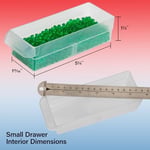 Akro-Mils 10116 plastik parçalar saklama donanımı ve el işi dolabı, siyah, 16 çekmece, 26,7 x 21,6 cm