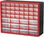 Akro-Mils 10144 D 20 16 inç – 6 – 1/2 inç donanım ve Craft dolap, siyah, 10144REDBLK