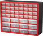 Akro-Mils 10144 D 20 16 inç – 6 – 1/2 inç donanım ve Craft dolap, siyah, 10144REDBLK