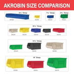 Akro-Mils 30210 12,7 cm 4-inç x 3 inç plastik istiflenebilir asmak için Akro bin, Berry, 24lü paket, 30210