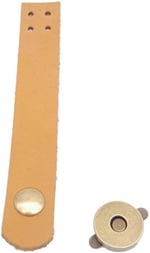 Aksesuar 11x2 cm Açık Taba Gerçek Deri Düz Kapağı Antik Metalli