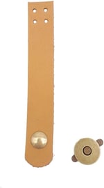 Aksesuar 11x2 cm Açık Taba Gerçek Deri Düz Kapağı Antik Metalli