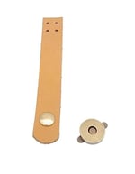 Aksesuar 11x2 cm Açık Taba Gerçek Deri Düz Kapağı Antik Metalli