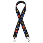 Aksesuar 120x3 cm Polyester Kolon Sapı Çiçekli Gümüş Metalli