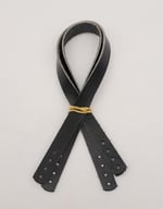 Aksesuar Gerçek Deri 35X1.2 Cm Siyah Renk Sapı