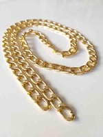 Aksesuar Light Gold Klasik İnce Zinciri (120 Cm)