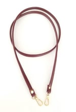 Aksesuar Spagetti Model Sapı Bordo Renk Light Gold Metal