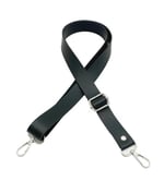 Aksesuar Suni Deri Ayarlı Sapı 120X2.4 Cm Siyah Gümüş Metal