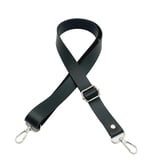 Aksesuar Suni Deri Ayarlı Sapı 120X2.4 Cm Siyah Gümüş Metal