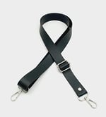 Aksesuar Suni Deri Ayarlı Sapı 120X2.4 Cm Siyah Gümüş Metal