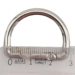 Aksesuar Yaylı D Halka Gümüş Renk 1 Adet