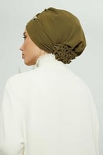 Aksesuarlı Şifon Hazır Türban,HT-95S,HT-95S