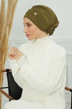Aksesuarlı Şifon Hazır Türban,HT-95S,HT-95S