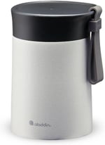 Aladdin Bistro Thermavac Paslanmaz Çelik Yemek Termosu, Gri (Stone Grey), 0.4 L