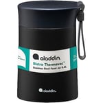 Aladdin Bistro Thermavac Paslanmaz Çelik Yemek Termosu, 0.40 Lt, Siyah