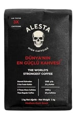 Alesta Coffee&Roastery Yüksek Kafeinli Öğütülmüş Filtre Kahve 1000 Gr.
