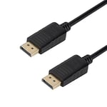 Alfais 4316 Displayport To Displayport Görüntü Monitör Bağlantı Kablosu, Siyah