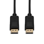 Alfais 4316 Displayport To Displayport Görüntü Monitör Bağlantı Kablosu, Siyah