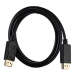 Alfais 4316 Displayport To Displayport Görüntü Monitör Bağlantı Kablosu, Siyah