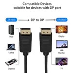 Alfais 4316 Displayport To Displayport Görüntü Monitör Bağlantı Kablosu, Siyah