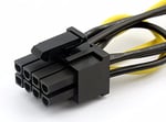 Alfais 4327 2x Sata To 8 Pin (6+2) Pci-e Express Güç Molex Power Kablosu Çevirici Dönüştürücü