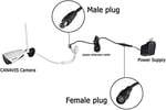 Alfais 4386 Dc Adaptör Uzatma Kablosu 10 m 5.5mm x 2.1mm Dişi Erkek