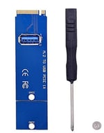 Alfais 4444 Ngff M2 Ssd To Usb 3.0 Pci-e 1x 16x Çevirici Dönüştürücü Riser Kart Adaptörü
