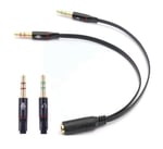 Alfais 4457 Kulaklık Mikrofon Çevirici Ayırıcı Dönüştürücü Çoklayıcı Adaptör