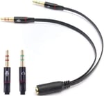 Alfais 4457 Kulaklık Mikrofon Çevirici Ayırıcı Dönüştürücü Çoklayıcı Adaptör