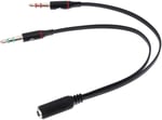 Alfais 4457 Kulaklık Mikrofon Çevirici Ayırıcı Dönüştürücü Çoklayıcı Adaptör