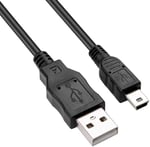 Alfais 4575 Mini USB to USB Data Şarj Kablosu, Siyah