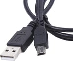 Alfais 4575 Mini USB to USB Data Şarj Kablosu, Siyah
