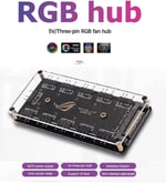Alfais 4847 ARGB RGB Led 3 Pin 11 Port 5V SATA Power Güç Fan Çoklayıcır Şerit Hub Kablo Splitter