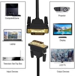 Alfais Al-4577 Dvi to Dvi Monitör Ekran Kablosu Ara Bağlantı Dvi-D 24+1 1.8M