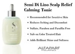 Alfaparf Milano Hassas Ciltler için Semi Di Lino Saç Derisi Rahatlatıcı Tonik - Anında Sakinleştirici Etki - Yatıştırır, Konfor ve Nemlendirir - Kaşıntı Giderici - Profesyonel Salon Kalitesi - 4.23 Fl