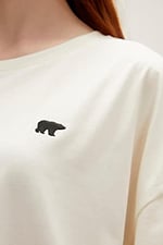 Aliana Oversize T-Shirt Marshmallow Beyaz Basic Kadın Tişört