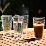ALINK 16 oz Highball Bardakları, 6pc Uzun Cam Setleri. Kurşunsuz Kristal İçme Bardakları. Su Bardakları, Mojito Cam Bardaklar, Tom Collins Bar Züccaciye ve Karışık İçecek Kokteyl Bardağı Seti
