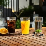 ALINK 16 oz Highball Bardakları, 6pc Uzun Cam Setleri. Kurşunsuz Kristal İçme Bardakları. Su Bardakları, Mojito Cam Bardaklar, Tom Collins Bar Züccaciye ve Karışık İçecek Kokteyl Bardağı Seti