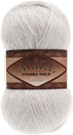 Alize Angora Gold Simli El Örgü İpi 5 Adet (Deniz Köpüğü 515)
