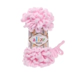 Alize Puffy El Örgü İpi, Parmak Örgü İpi 5 Adet (Pembe 31)
