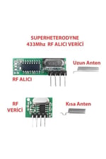 Alkatronik 433mhz Rf Alıcı Verici Rx470c + Wl102 + Antenler 20-200 Metre