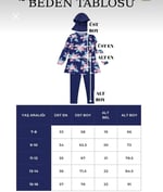 Alkin Kids Kız Çocuk Burkini Takımı, Mavi Çiçek Desenli, Uzun Kollu, Taytlı, Bone Dahil, 7-16 Yaş - Seçenekler: 7-8 Yıl, 9-10 Yıl