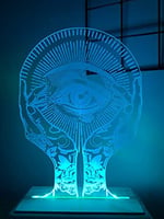 ALL SEEING EYE Gece Lambası 3D 16 Renk
